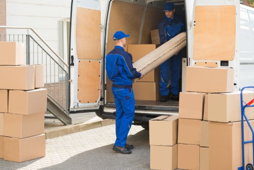 Moving truck ready for a local Fitzrovia home or office move