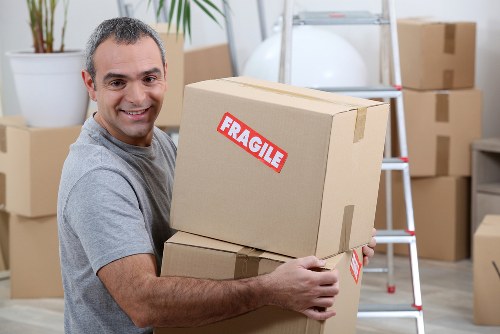 Professional packing team helping with a move in Fitzrovia