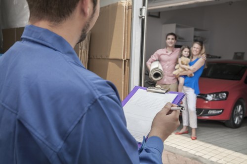 Commercial movers working around central London access and loading challenges