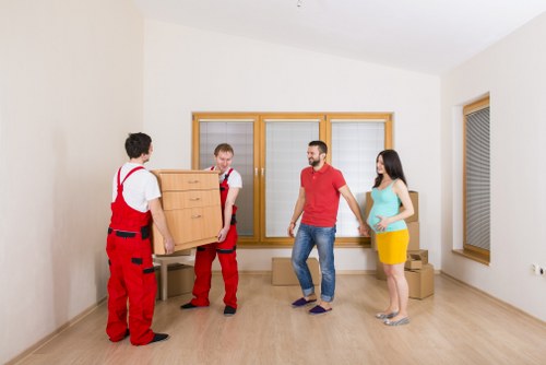Commercial moving truck service for Fitzrovia offices
