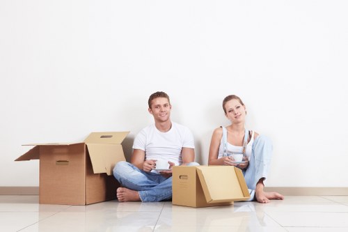 Checklist and packing materials for a Fitzrovia home relocation