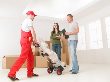 Residential flat move with van in Fitzrovia