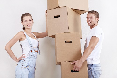 Loading furniture for a man with a van job in central London